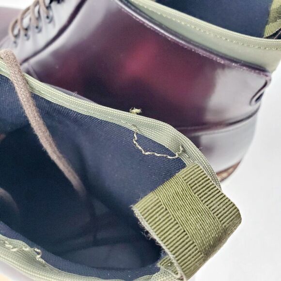 OAMC Compression Boots Mens 11 Burgundy Bull Leather‎ Lace Up Ankle Shoes Vibram main image 7